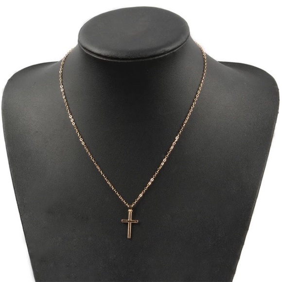 NWOT gold cross chain - Picture 3 of 3